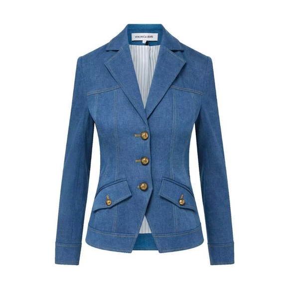 Veronica Beard Randy Denim Dickey Jacket - Picture 6 of 16